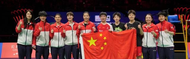 国羽姑娘完胜印尼 六场比赛不丢一盘强势重夺尤杯